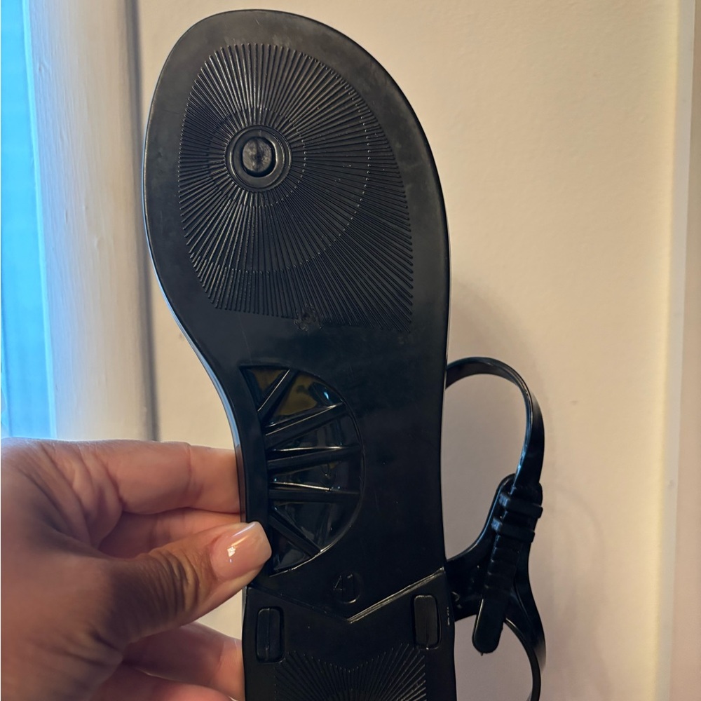 Stylish Black Women's Jelly Sandals Chanel